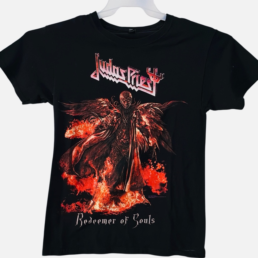 Judas Priest Tour M&O Gold Vintage T-Shirt Short Sleeve Black Mens Size S